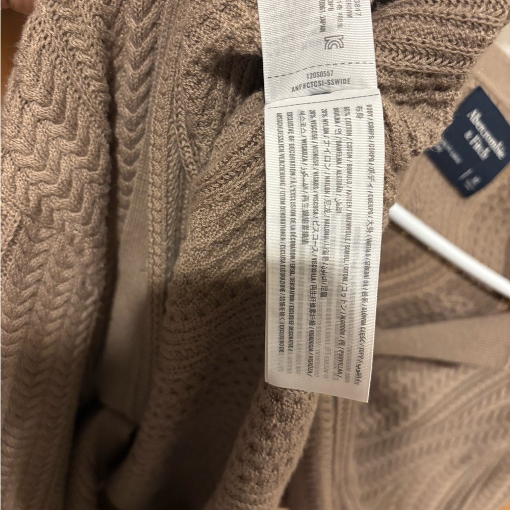 Abercrombie & Fitch sweater shirt size XL taupe - Picture 2 of 5